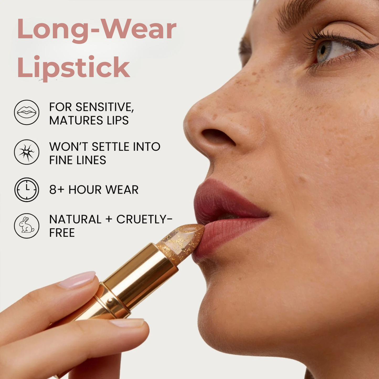 Adjusting Lipstick