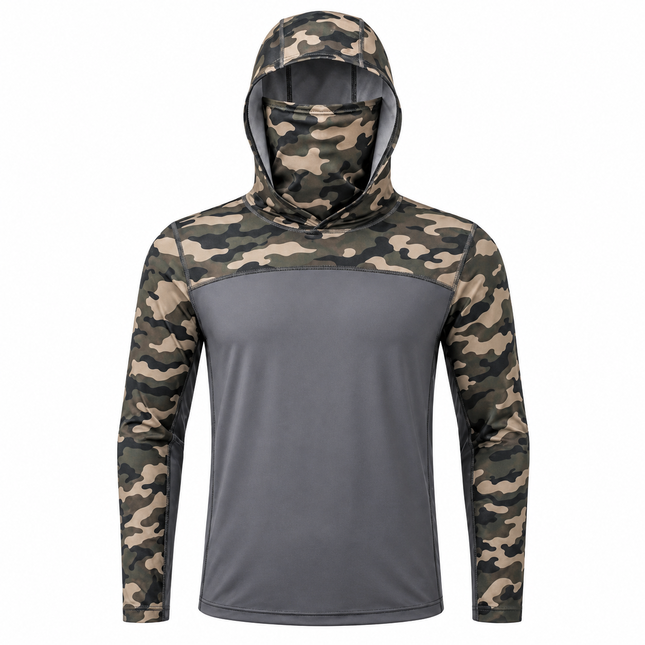 UPF 50+ Anti-UV Fishing Hoodie with Integrated Balaclava
