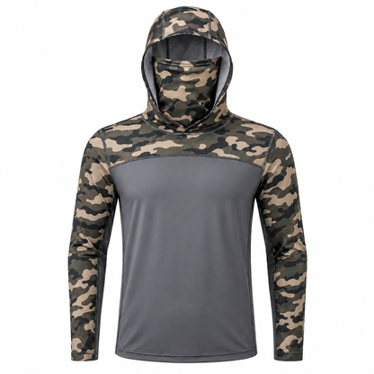 UPF 50+ Anti-UV Fishing Hoodie with Integrated Balaclava