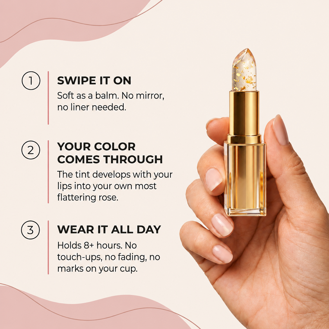 Adjusting Lipstick