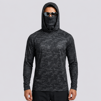 UPF 50+ Anti-UV Fishing Hoodie with Integrated Balaclava