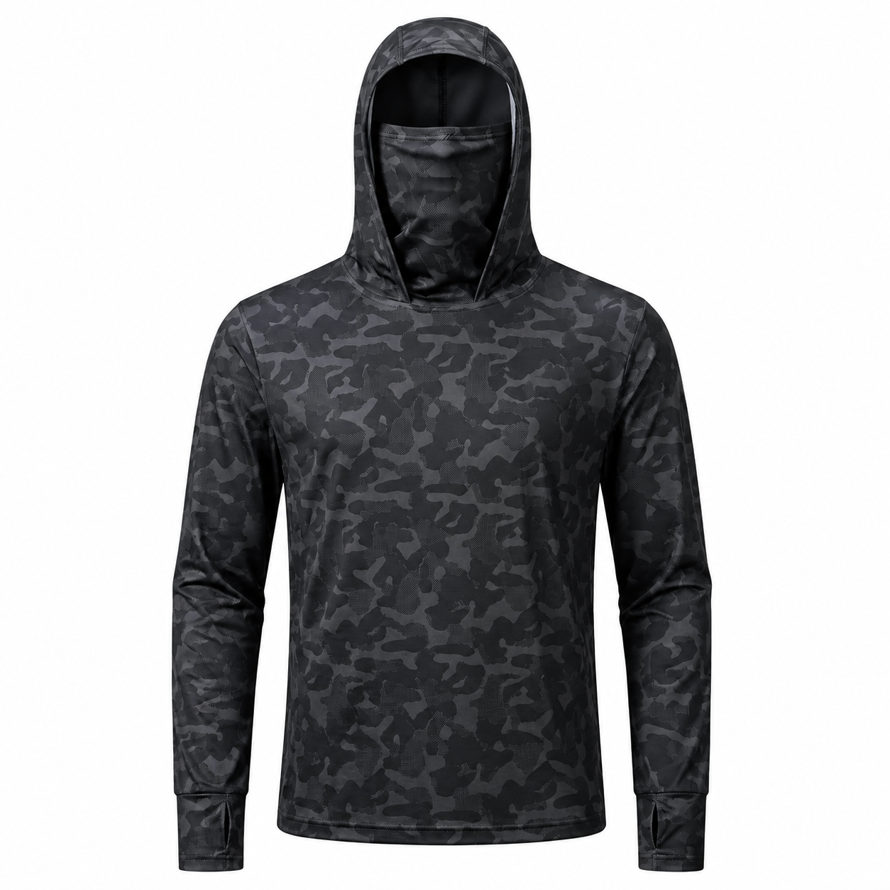 UPF 50+ Anti-UV Fishing Hoodie with Integrated Balaclava