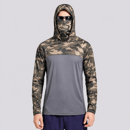 UPF 50+ Anti-UV Fishing Hoodie with Integrated Balaclava